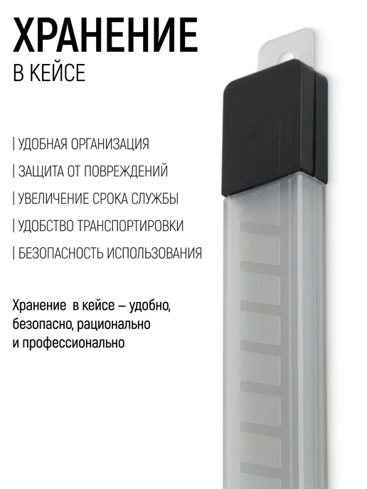 FIT FINCH INDUSTRIAL TOOLS FIT Лезвия сменные 18 мм для ножа выдвижного 10 шт, 5 шт, фото 6