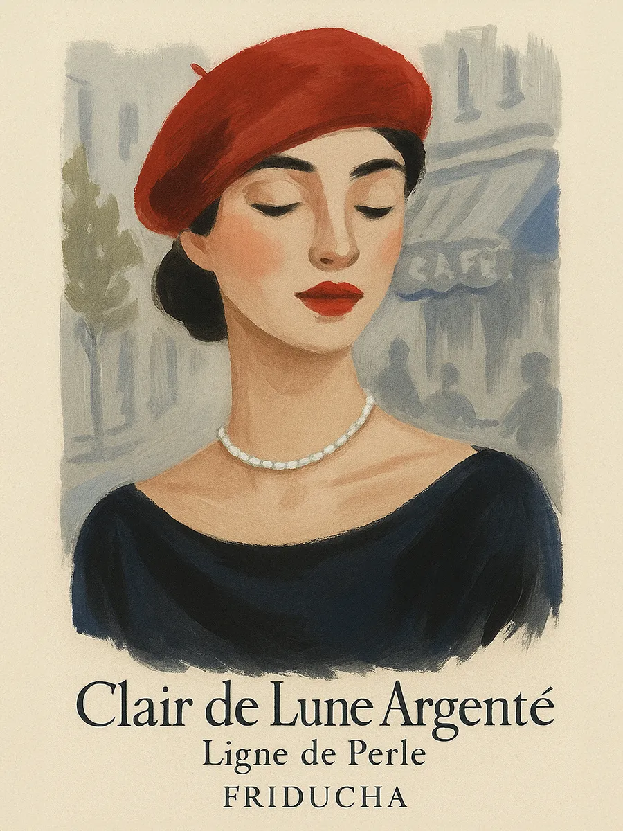 Чокер Clair de Lune Argenté, жемчуг 3×5, родий