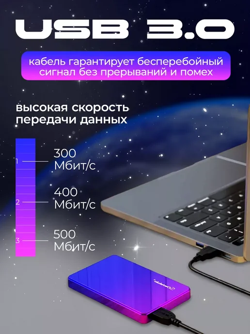 Внешний жесткий диск HDD 500 ГБ, 500 ГБ, фото 2
