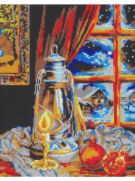 Рукоделие и вышивка Основа для вышивания бисером "Зимний вечер" 30х38, 30x38, фото 2
