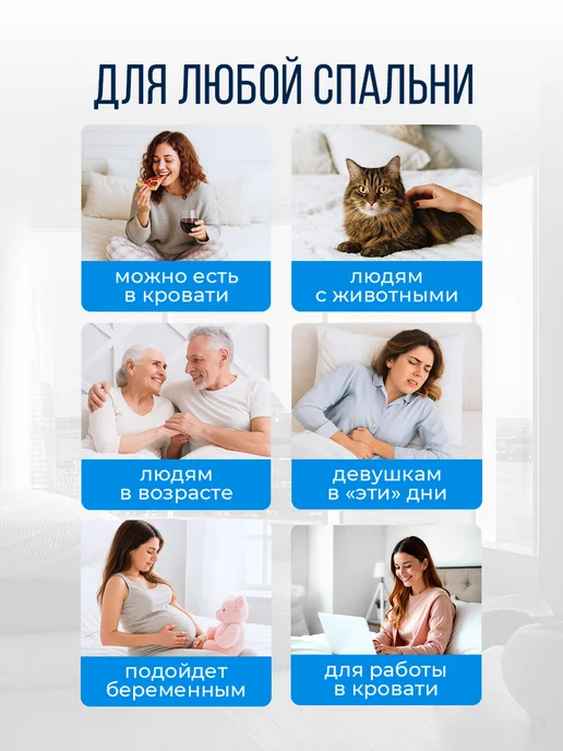 Седьмое небо Наматрасник 160х190 непромокаемый на резинке по периметру, 160x190, фото 8