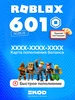 Карта пополнения 601 Robux Роблокс Робакс Roblox 297321956 купить за 569 ₽ в интернет‑магазине Wildberries