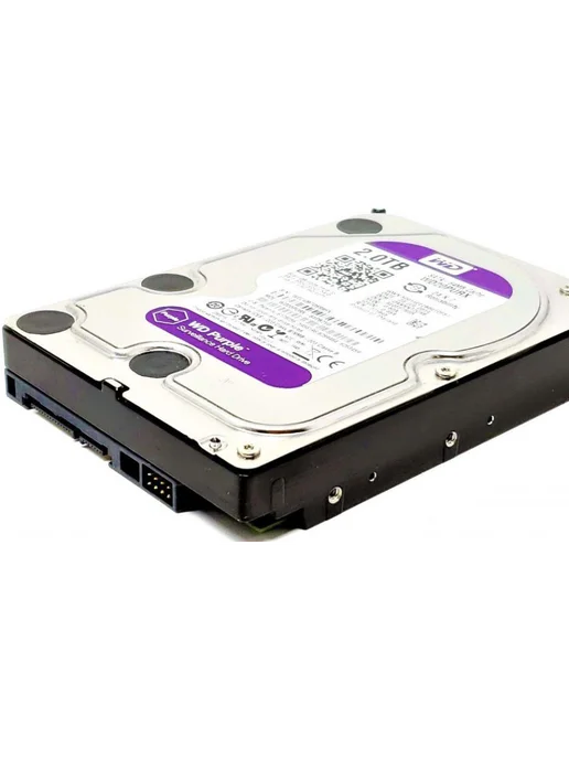 Western Digital Жесткий диск для видеонаблюдения WD Purple 2TB, 2 ТБ, фото 4