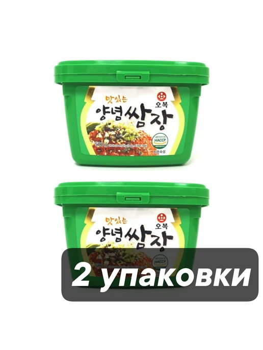 Obok Соевая паста Soybean Paste Самдян 500 г x 2 шт, 500 г, 2 шт