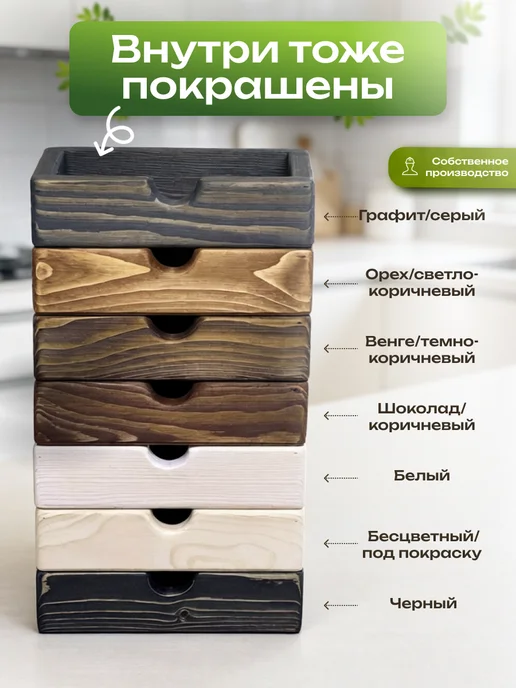 WoodAttribute Полка настольная, черный, фото 3