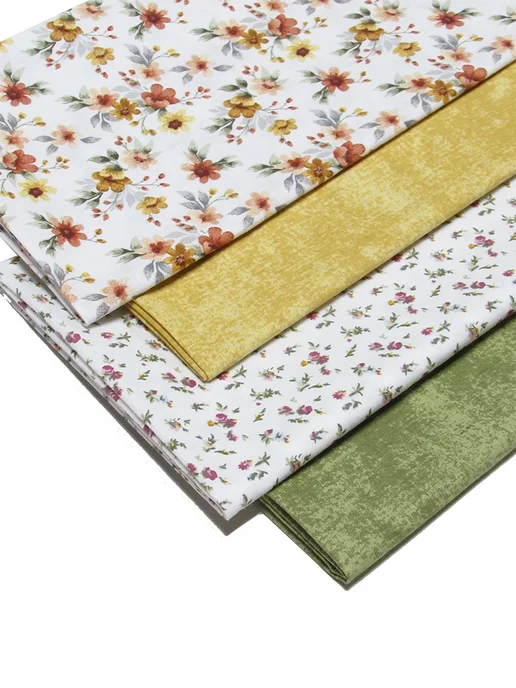Kattrina Cotton Набор ткани для пэчворка 50×50 поплин 100% хлопок, 4 отреза, 50x50, фото 5