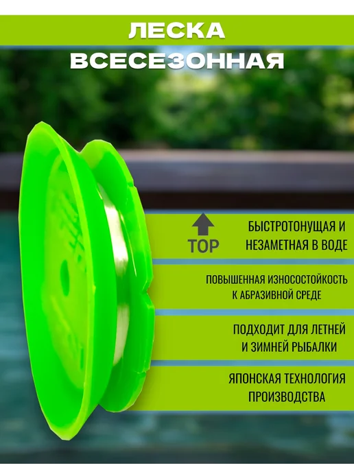 Рыбалка здесь Леска для рыбалки, белый, фото 2