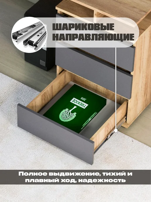 GW market Стол письменный компьютерный Прайд, серый, фото 7