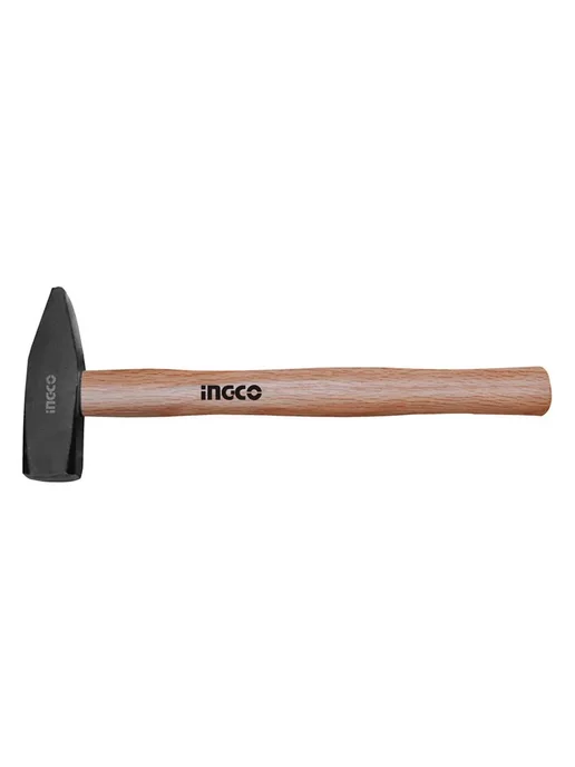 INGCO Молоток слесарный HMH040300 с деревянной рукояткой 300 гр, 300 г, фото 2