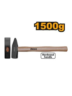INGCO Молоток слесарный HMH041500 с деревянной рукояткой 1500 г