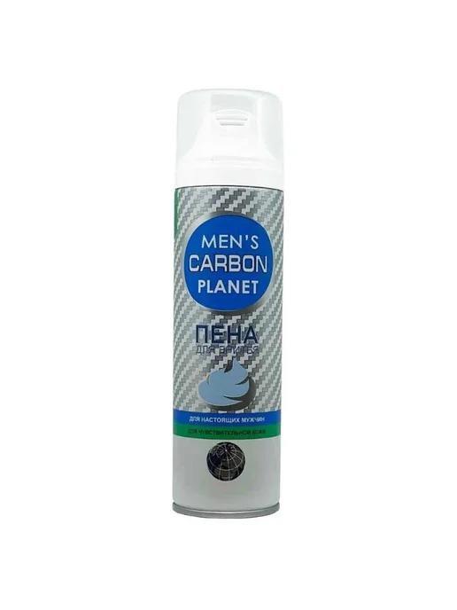Festiva Пена для бритья Men's Planet Carbon для чувствительной кожи, вариант