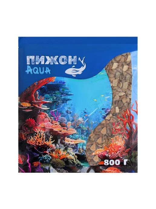 Пижон Аква Декоративный грунт (5-10 мм) златолит, 800 г, 800 г, фото 5