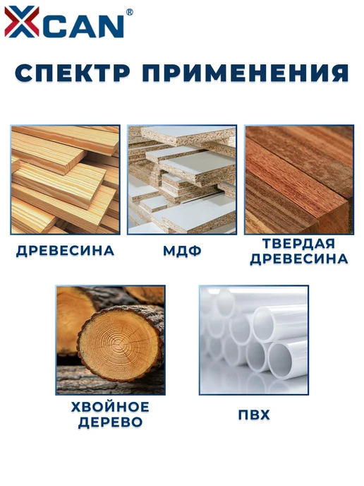 XCAN Фреза по дереву пазовая прямая 6x18x13мм, 6x18x13 мм, фото 5