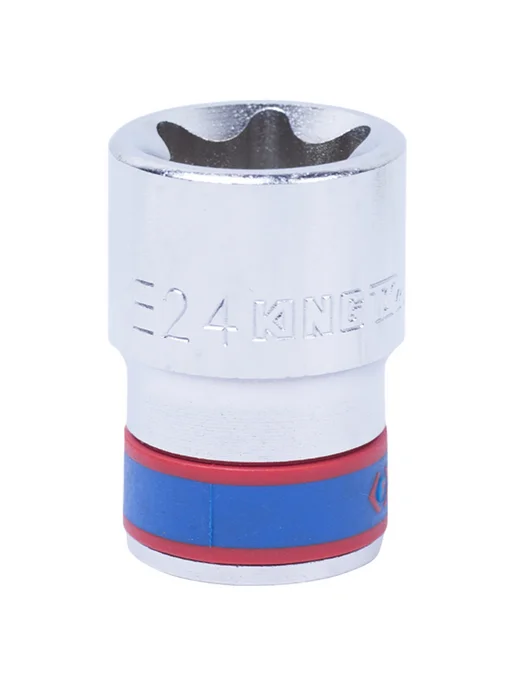 KING TONY Головка торцевая TORX Е 1 2" E24 39мм 437524M, серый
