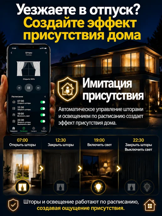 LOONAS Tuya Wifi шторы электроуправляемые 3.1m, работает Алиса, белый, фото 7