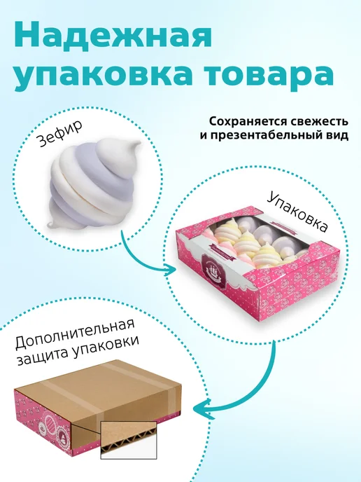 КФ Кронштадтская Зефир Зефирный городок Ассорти 500 гр, 500 г, фото 3