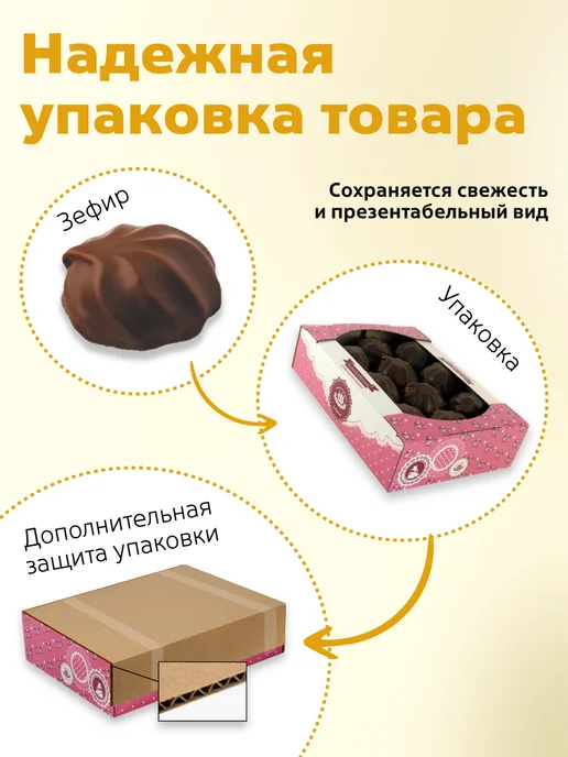 КФ Кронштадтская Зефир глазированный со вкусом ванили 500 гр, 500 г, фото 3