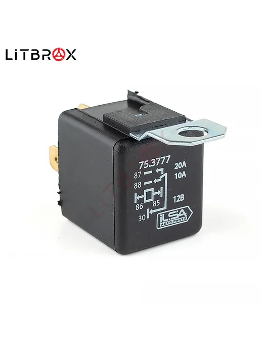 ILSA AUTO PARTS Реле универсальное (12V 30A) (5-ти конт.) с кронштейном, вариант