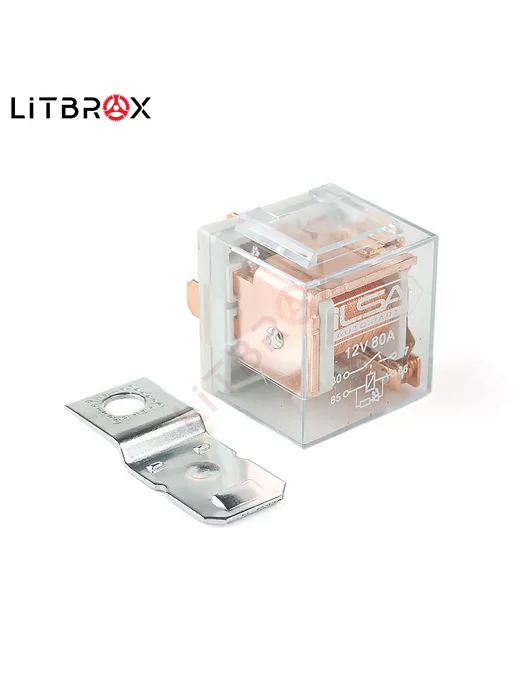 ILSA AUTO PARTS Реле электромагнитное 12V (80А) 4-х контактное с диодом, вариант, фото 2