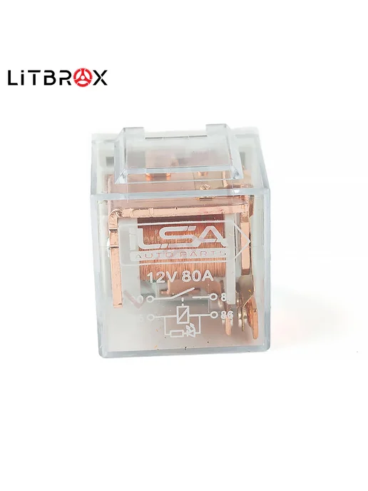 ILSA AUTO PARTS Реле электромагнитное 12V (80А) 4-х контактное с диодом, вариант, фото 4