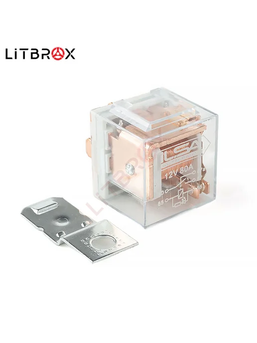ILSA AUTO PARTS Реле электромагнитное 12V (80А) 5-ти контактное с диодом, вариант, фото 2