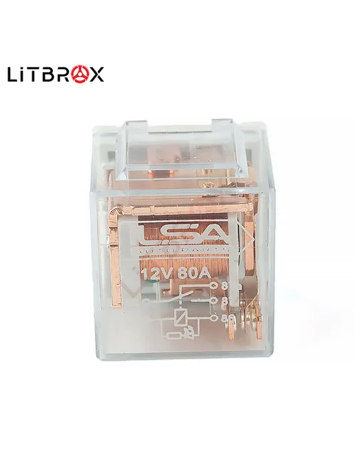 ILSA AUTO PARTS Реле электромагнитное 12V (80А) 5-ти контактное с диодом, вариант, фото 5