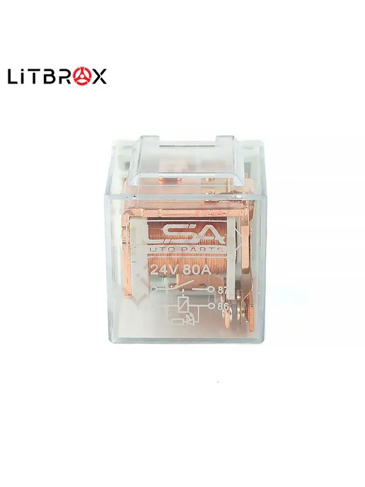 ILSA AUTO PARTS Реле электромагнитное 24V (80А) 4-х контактное с диодом, вариант, фото 5