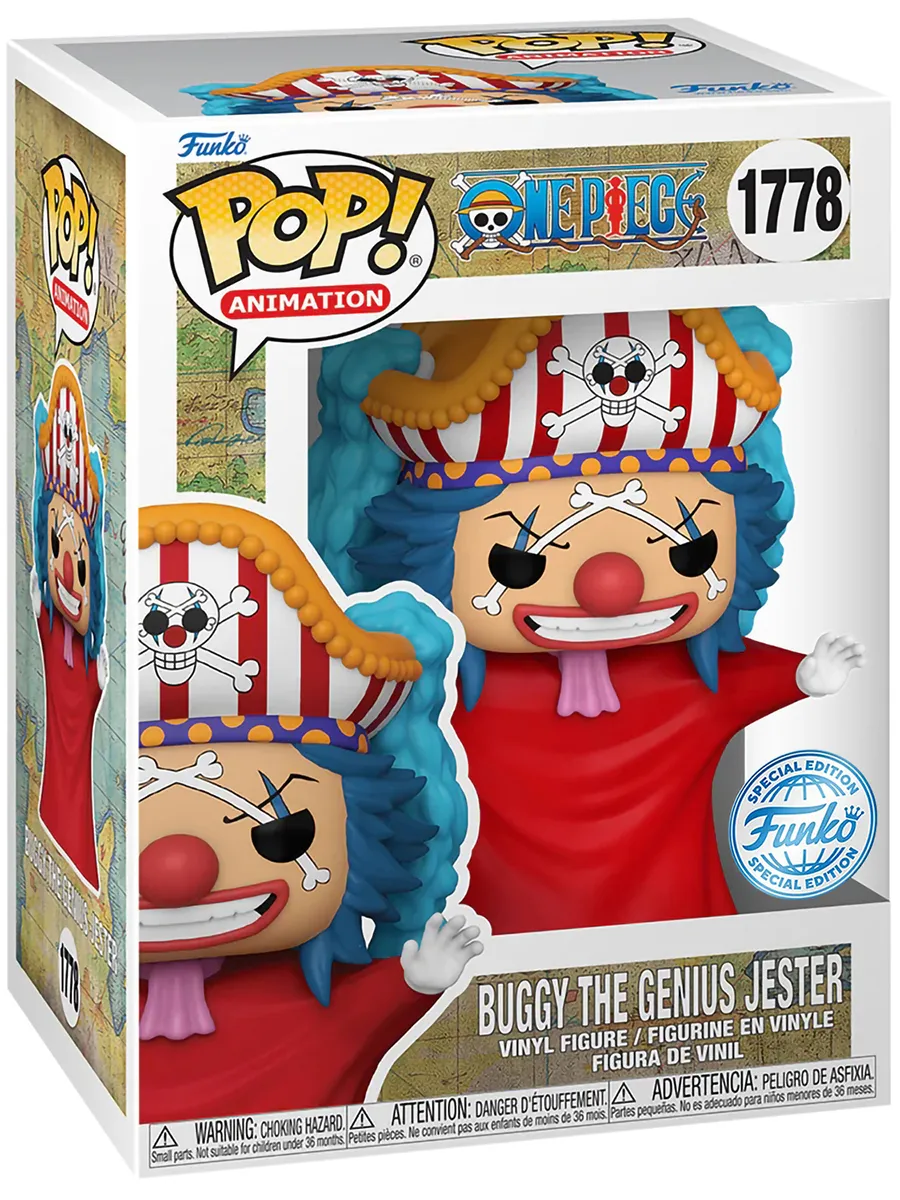 Фигурка Funko POP! Ван Пис Клоун Багги (Exc)