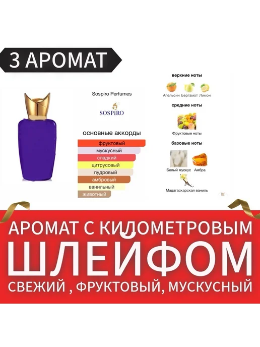 Подарочный набор духов на Новый год, 3 шт, фото 4