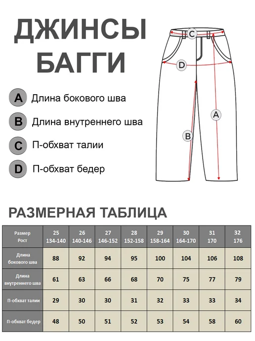 Страна Детства Джинсы широкие багги на резинке, серый, фото 4