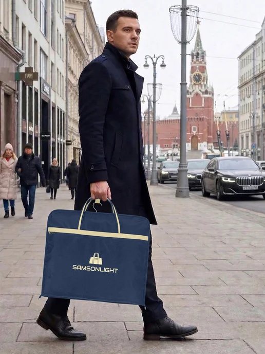 SAMSONLIGHT Портплед дорожный, Чехол для одежды, синий, фото 3