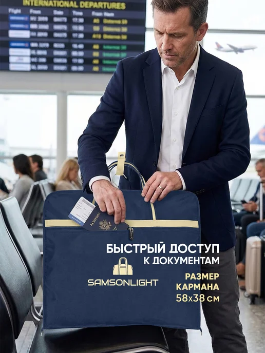 SAMSONLIGHT Портплед дорожный, Чехол для одежды, синий, фото 7