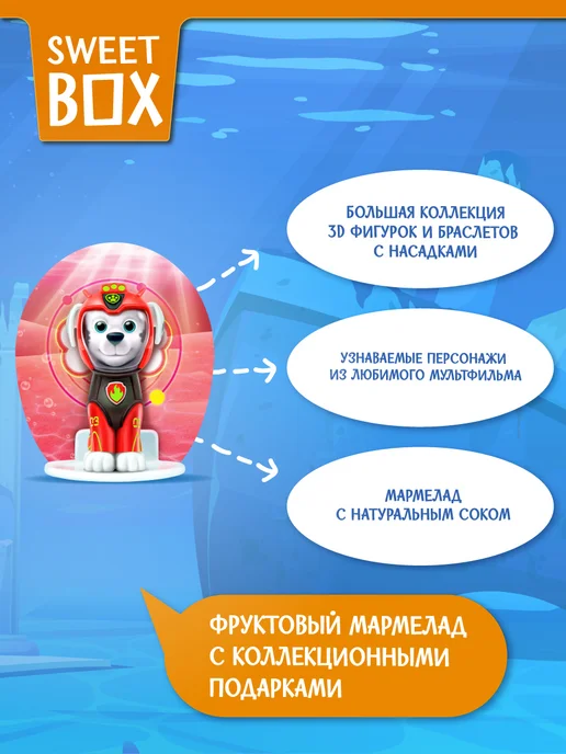 Конфитрейд Свитбокс Щенячий Патруль №4, игрушки 3д и 2д, 10 шт, 10 шт, фото 2
