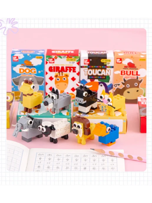 Surik Toys Милая точилка для карандашей лего, серый, фото 2
