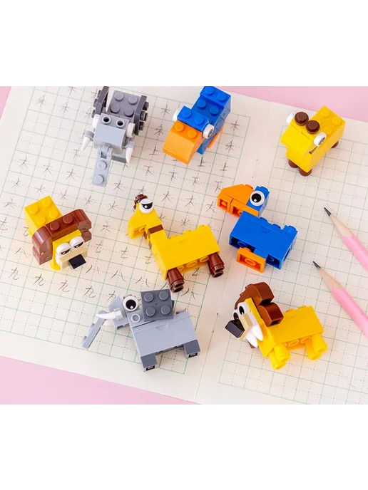 Surik Toys Милая точилка для карандашей лего, серый, фото 7