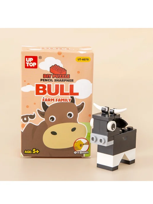 Surik Toys Милая точилка для карандашей лего, коричневый
