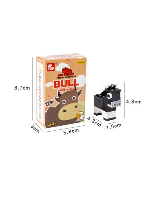 Surik Toys Милая точилка для карандашей лего, коричневый, фото 6