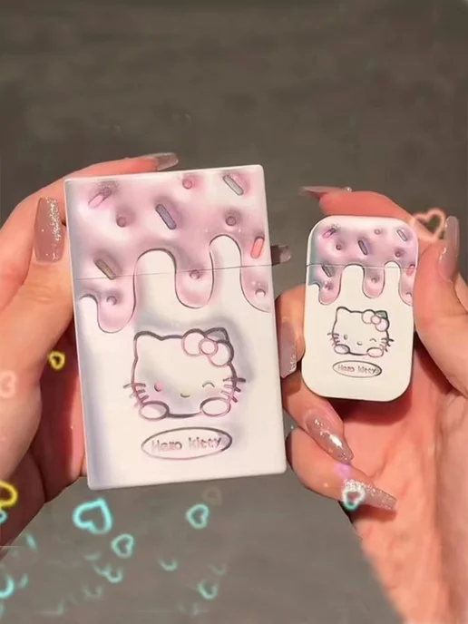 Я.Пончик Портсигар с зажигалкой hello kitty аниме, розовый, фото 3