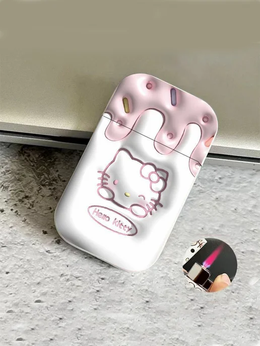 Я.Пончик Портсигар с зажигалкой hello kitty аниме, розовый, фото 5