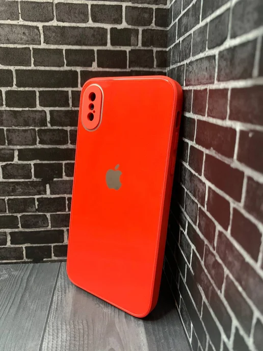 Every day Чехол на iPhone X XS 10 для Айфон стеклянный, красный, фото 3
