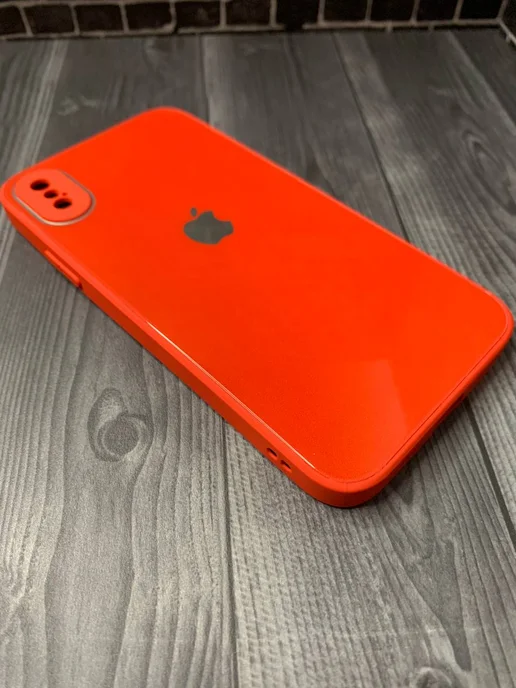 Every day Чехол на iPhone X XS 10 для Айфон стеклянный, красный, фото 4
