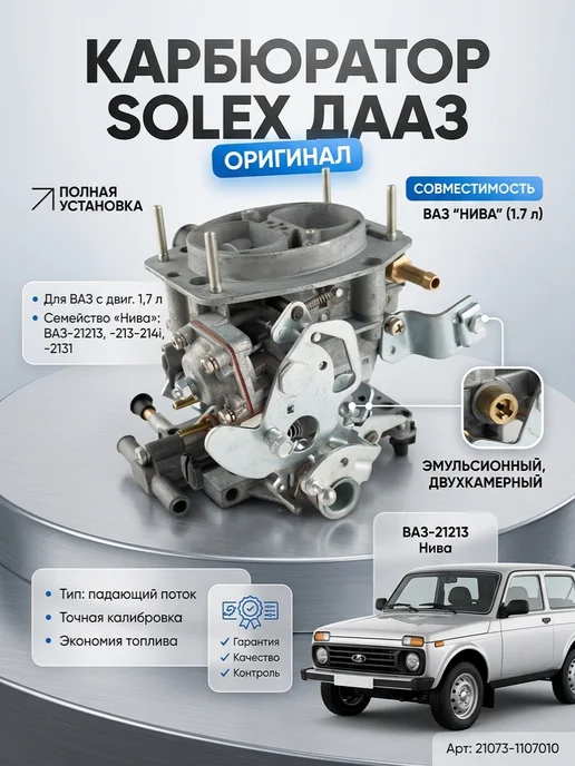 Lada Карбюратор (V-1700) 21213 Niva, 4x4, 4x4