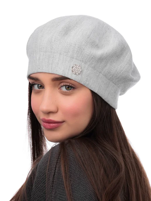 ChicStyle Берет осенний модный одинарный, серый, фото 3