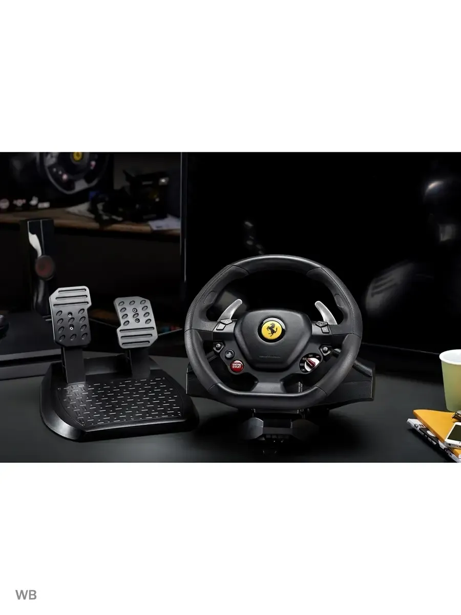 Руль Thrustmaster T80 Ferrari 488 GTB Edition, PS4/PC. Руль Thrustmaster T80 Ferrari 488 GTB Edition, PS4/PC.