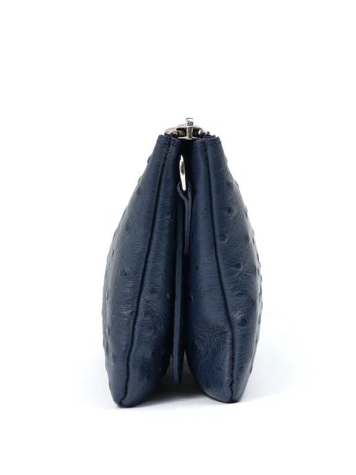 NARVIN Сумка клатч из натуральной кожи 9951-Ostrich D_Blue, синий, фото 8