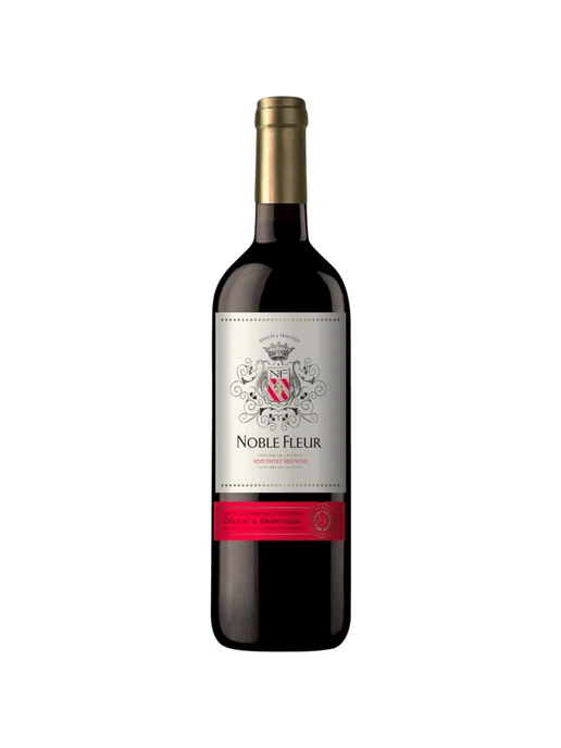Noble Fleur Вино Noble Fleurs красное полусладкое 0,75 л, 750 мл