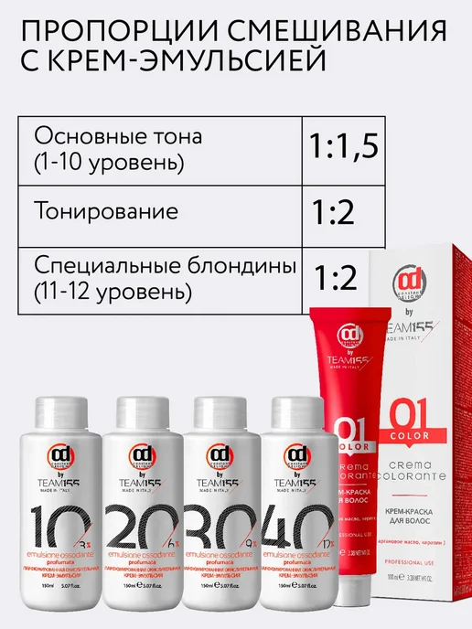 CONSTANT DELIGHT Краска для волос черная TEAM 1, 100 мл, 100 мл, фото 4