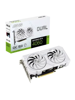 Видеокарта DUAL-RTX4060-O8G-EVO-WHITE ASUS 299543943 купить за 37 654 ₽ в интернет-магазине Wildberries