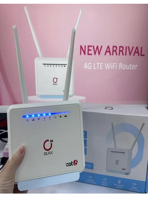 OLAX Прошитый 300мбит с WIFI роутер с агрегацией MC80 Cat.6, белый, фото 2