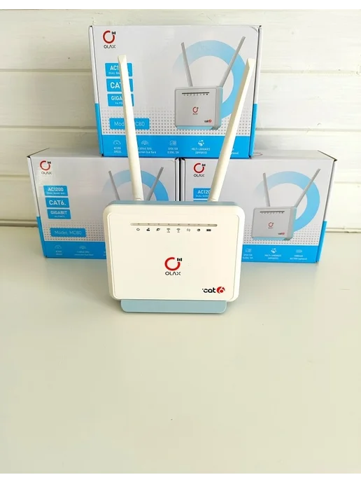 OLAX Прошитый 300мбит с WIFI роутер с агрегацией MC80 Cat.6, белый, фото 3